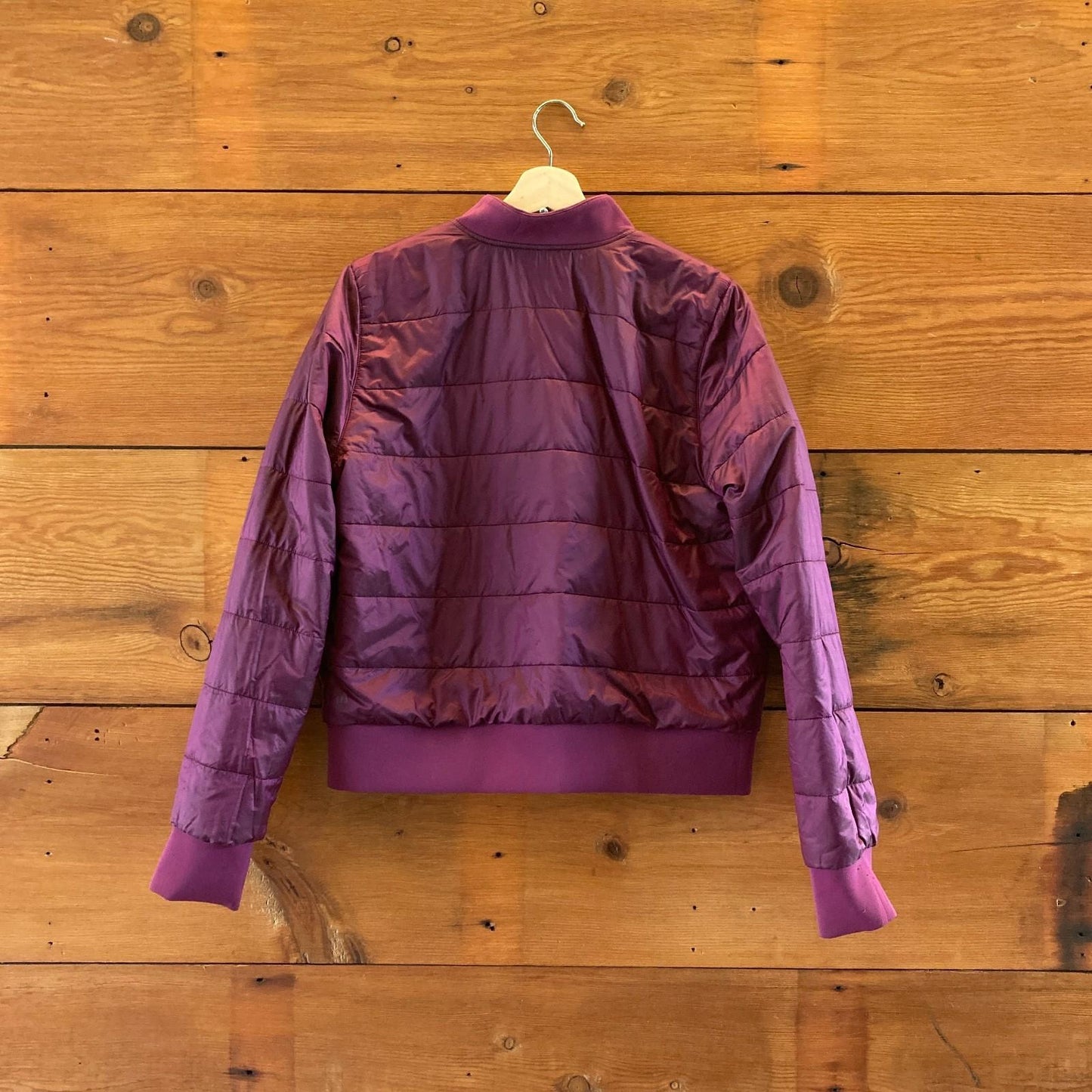 10 - Lululemon Purple Reversible Non-Stop Bomber Jacket Insulated Puffer 1215KM