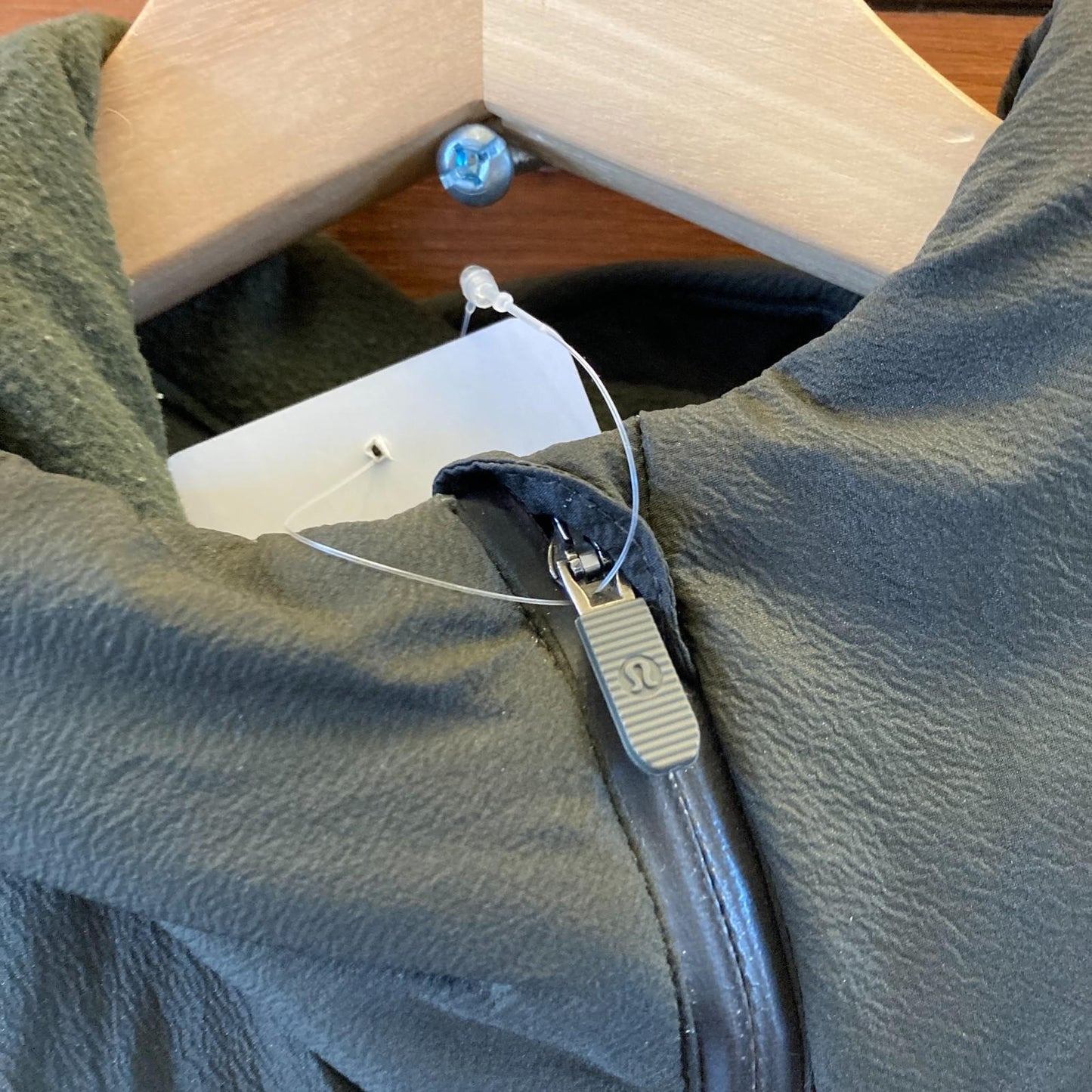 L - Lululemon Dark Olive Green Down For It All Hooded Insulated Jacket 1215KM