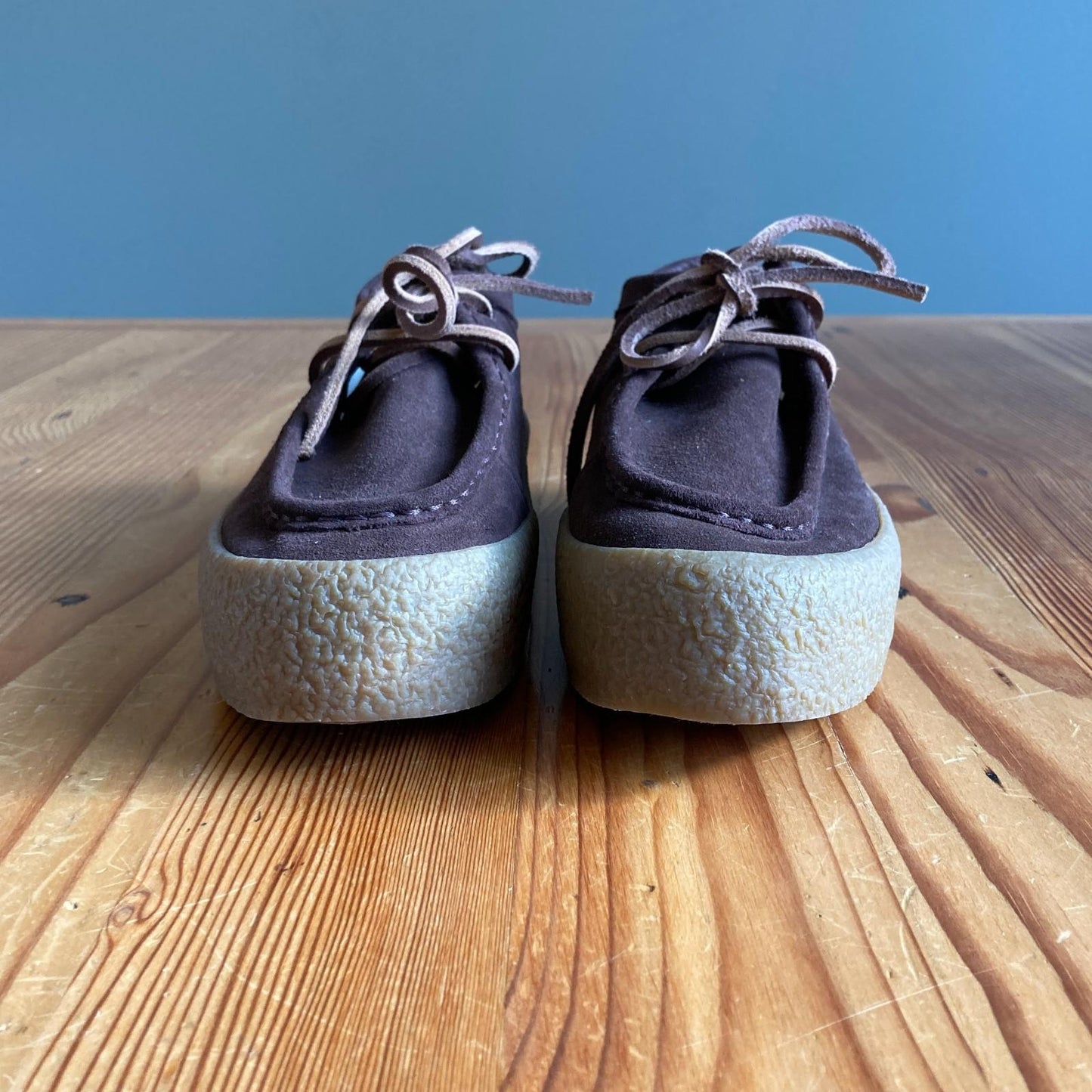 6 - SeaVees Chocolate Brown Suede Hayward Platform Shoes 0312IG