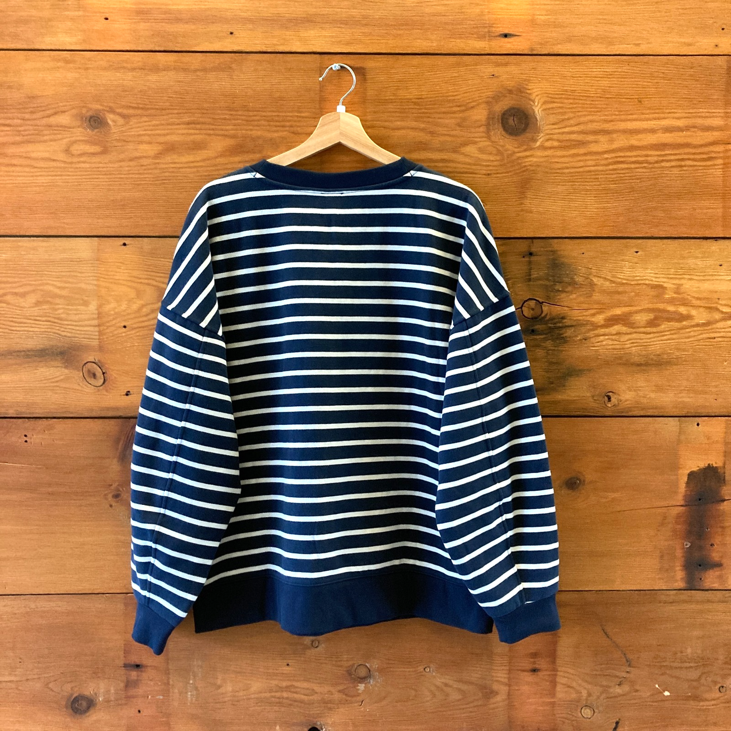 XL - Lululemon Navy Striped Fleece Perfectly Oversized Sweatshirt NEW 1206HP