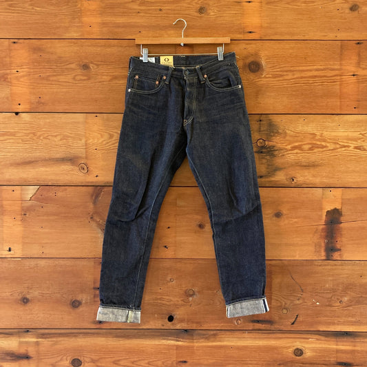 30 - Studio D'artisan Dark Selvedge Wash Fox Fibre Straight Leg Jeans 1008RA