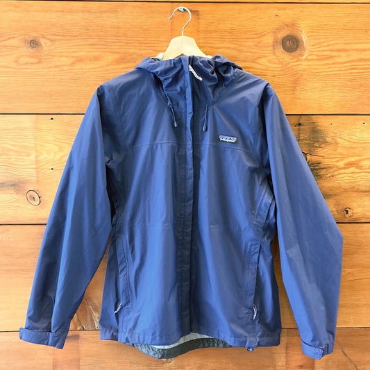 M - Patagonia Blue Women's Torrentshell 3L Rain Jacket Hooded Coat 0119BB