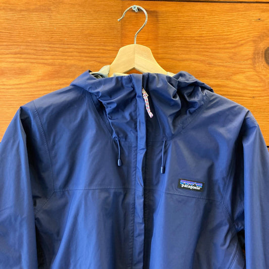 M - Patagonia Blue Women's Torrentshell 3L Rain Jacket Hooded Coat 0119BB