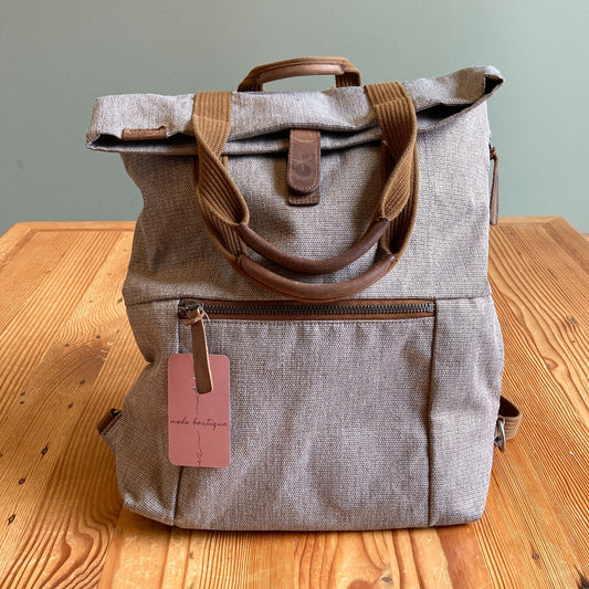 Timbuk2 Mojave Brown Alamo Convertible Backpack Tote Bag 0107KA