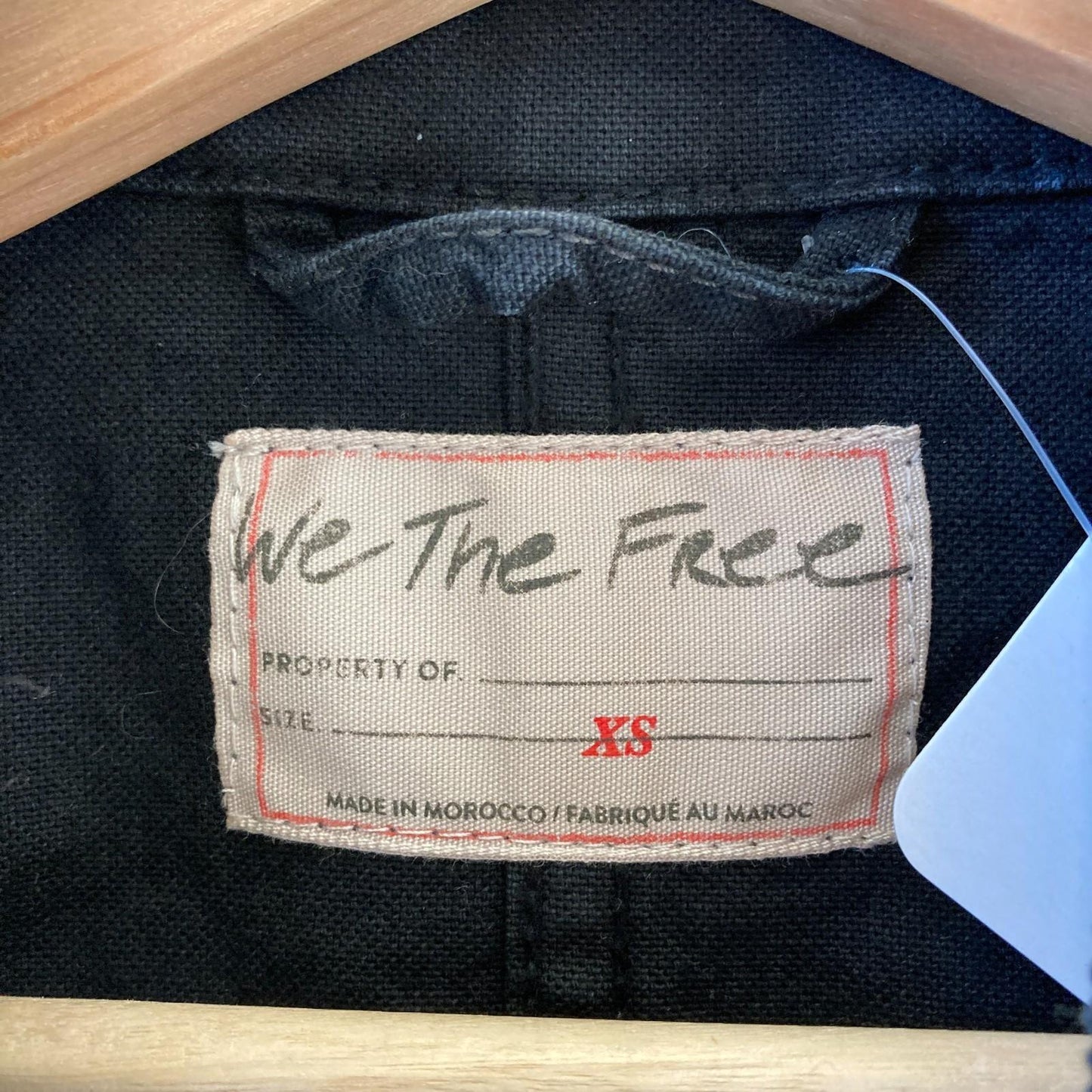 XS - We the Free People Black NEW $128 Easy That Canvas Chore Coat 0619NW