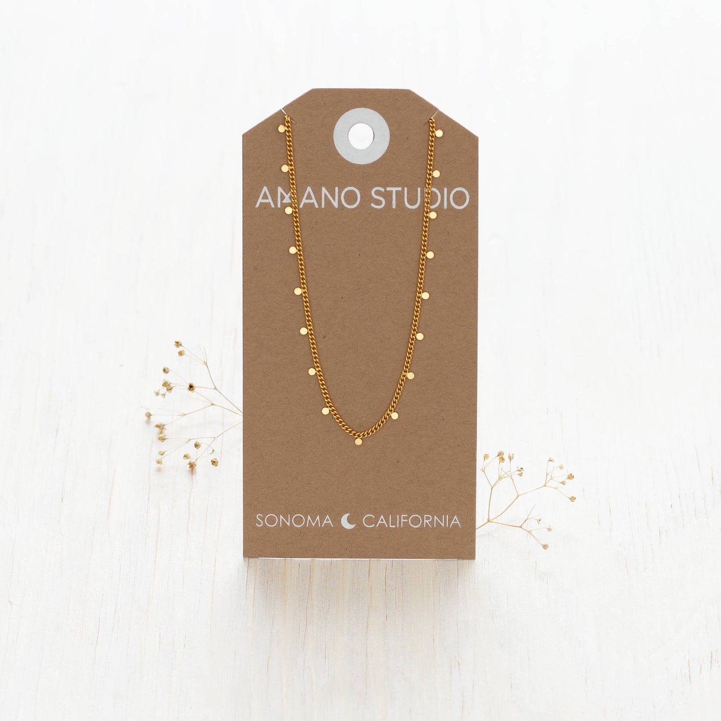 Amano Studio - Tiny Dot Necklace: Gold