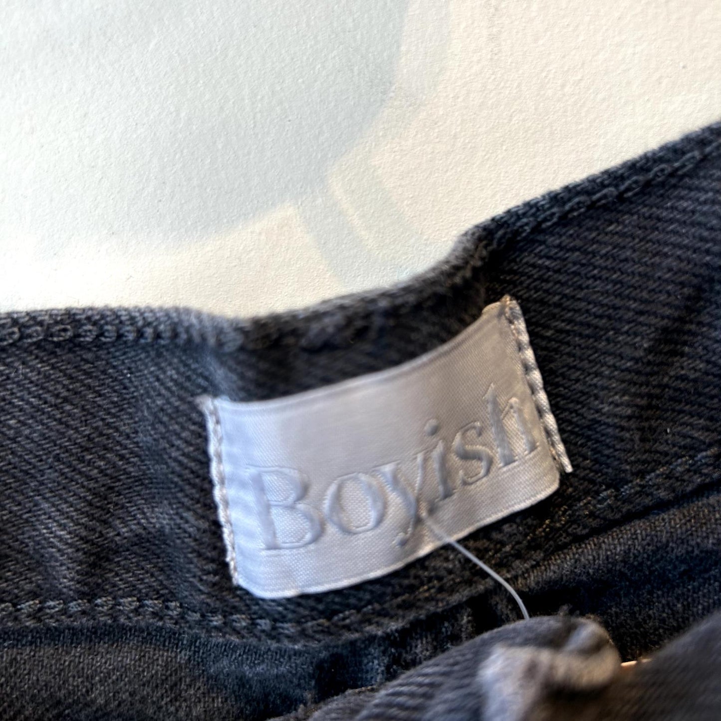 29 - Boyish $188 Black Rigid Destroyed Denim Tapered Toby Relaxed Jeans 1011SC