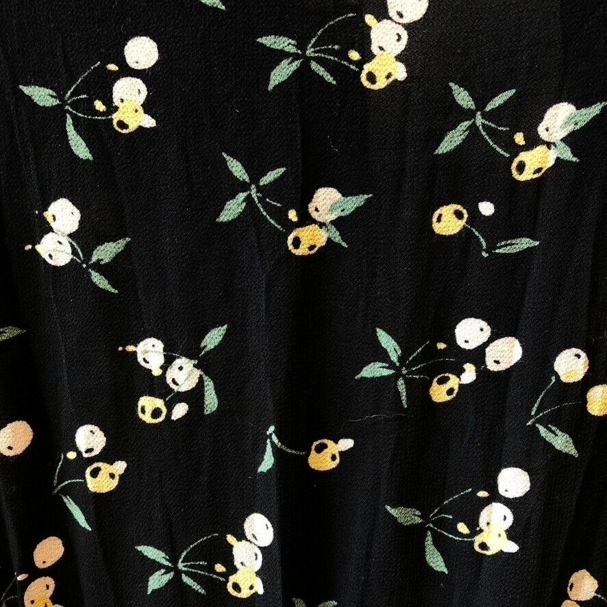 M / L - Sarah Bibb Portland Designer $248 Navy Floral Tie Waist Dress 0318CA