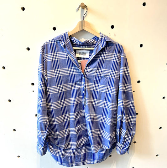 3 / M - Grayson $158 Frank & Eileen Washed Plaid Hero Button Up Shirt 0531AF