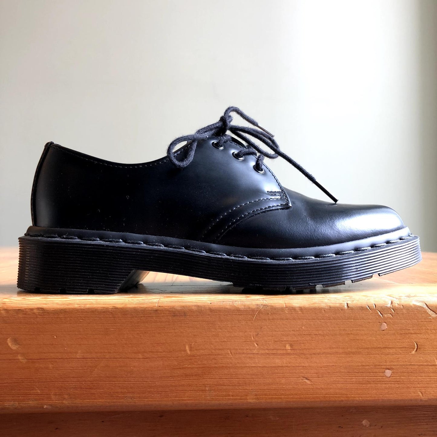 5 - Dr Martens Smooth Black Leather 1461 Mono Oxford Shoes 0425KN