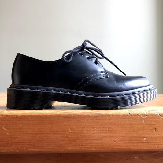 5 - Dr Martens Smooth Black Leather 1461 Mono Oxford Shoes 0425KN