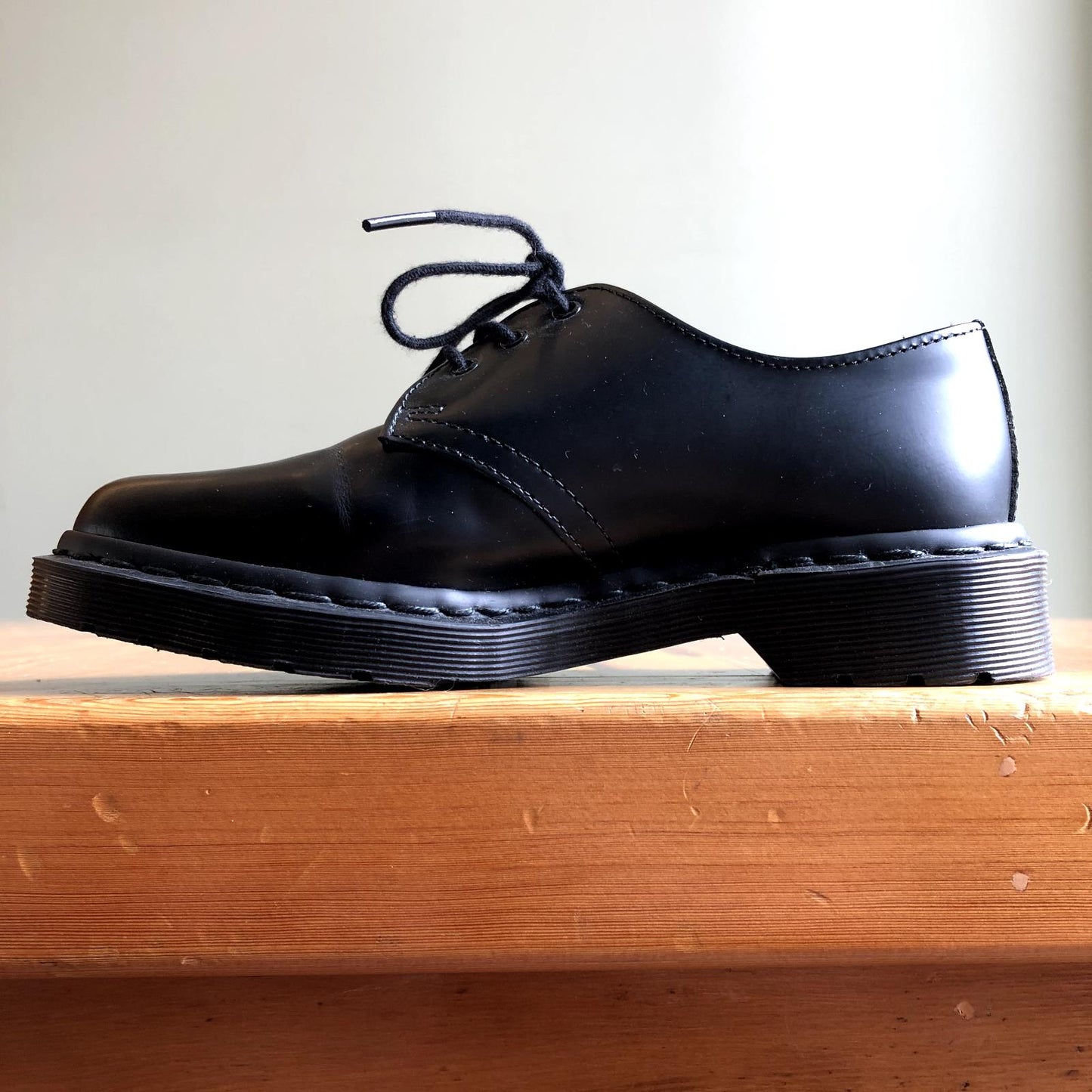 5 - Dr Martens Smooth Black Leather 1461 Mono Oxford Shoes 0425KN