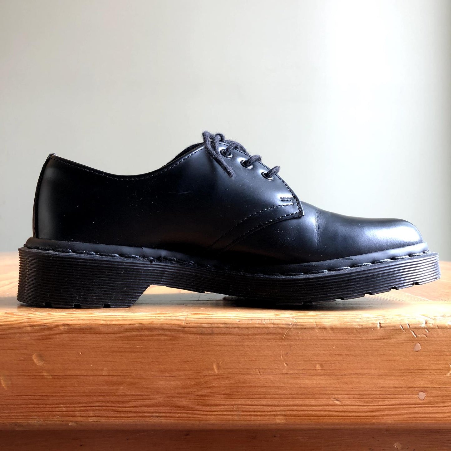 5 - Dr Martens Smooth Black Leather 1461 Mono Oxford Shoes 0425KN