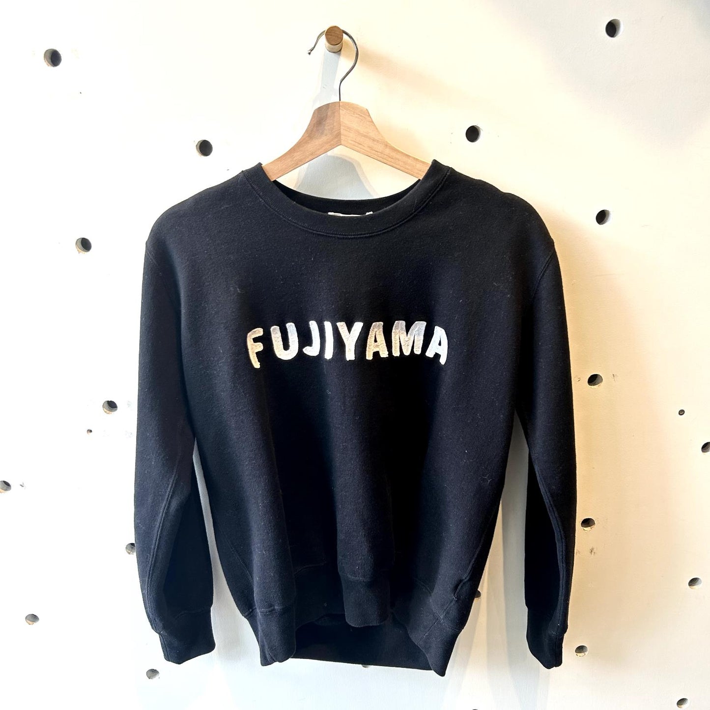 36 / S - Isabel Marant Etoile Black Fujiyama Embroidered Crew Sweatshirt 0927EK