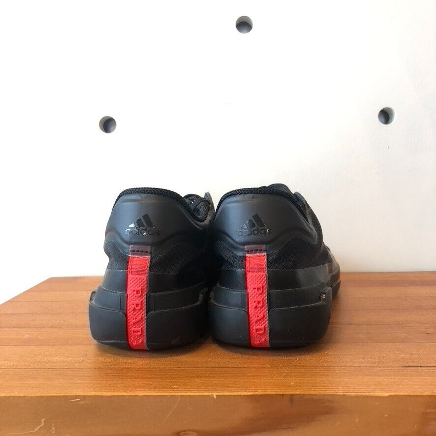 6.5 - Prada x Adidas $528 Black & Red Luna Rossa 21 Core Sneakers Shoes 1107TZ