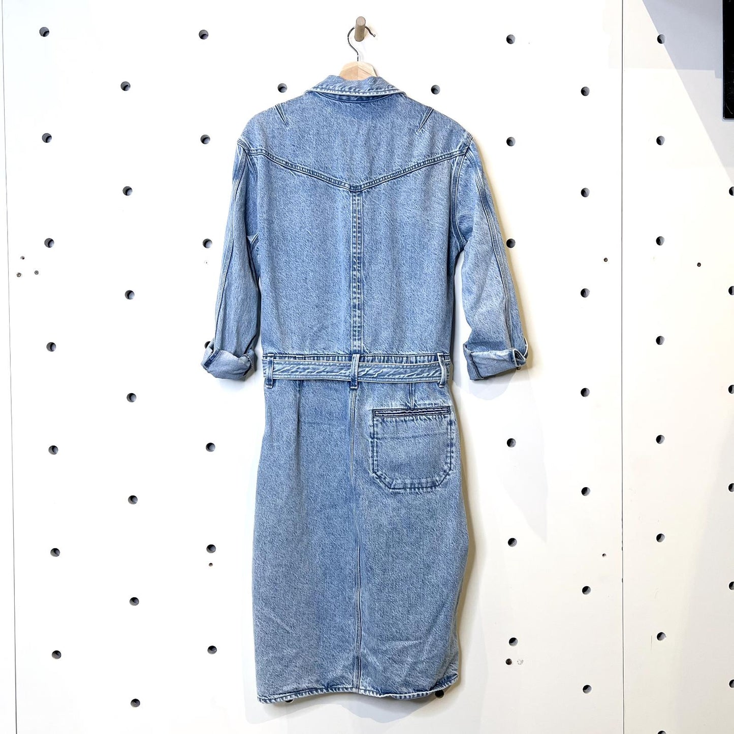 L - Rag & Bone Denim $350 Mia Long Sleeve Shirt Dress 1216JB