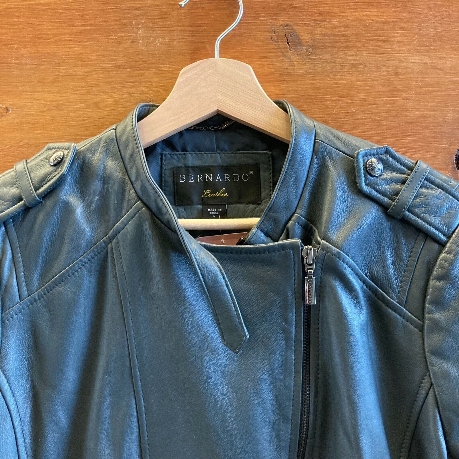 Bernardo 100% Buttery Soft Leather Moto Jacket on sale