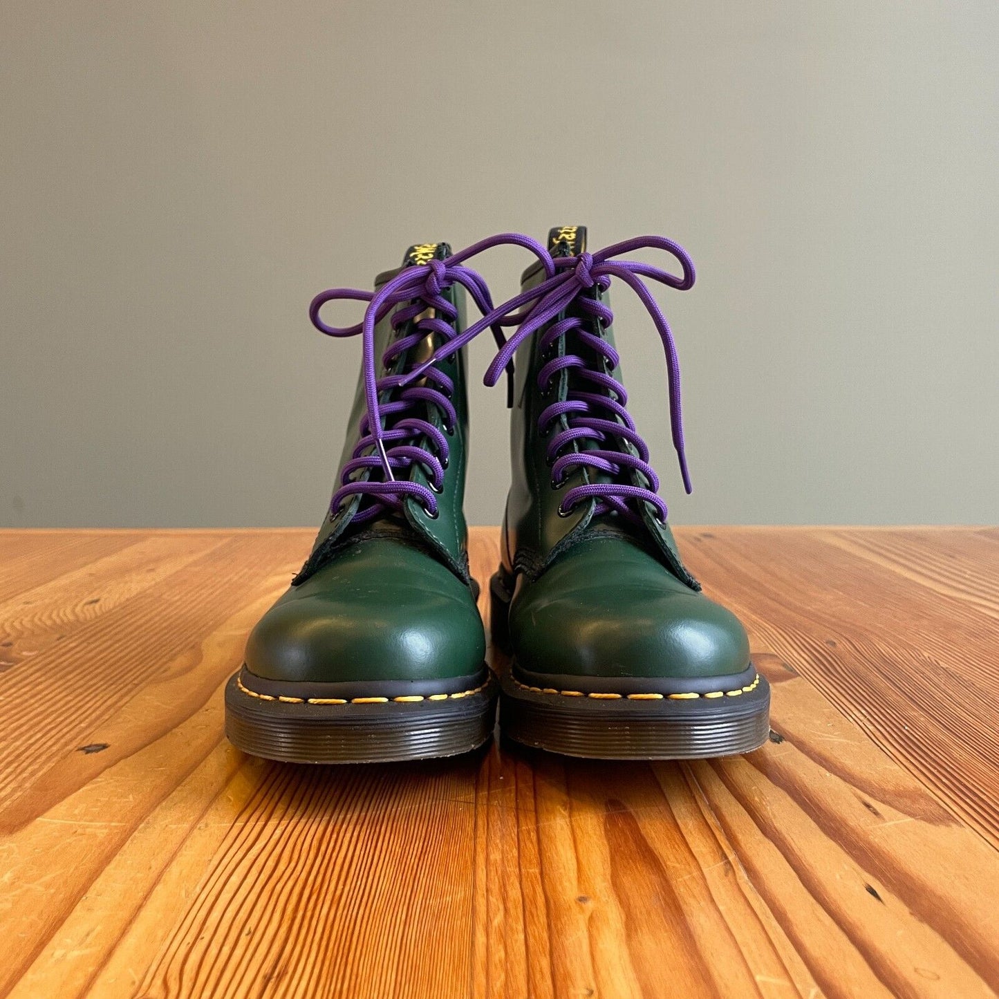 7 - Dr Martens Smooth Green 1460 Pascal Virginia Combat Boots w/ Box 0425SV