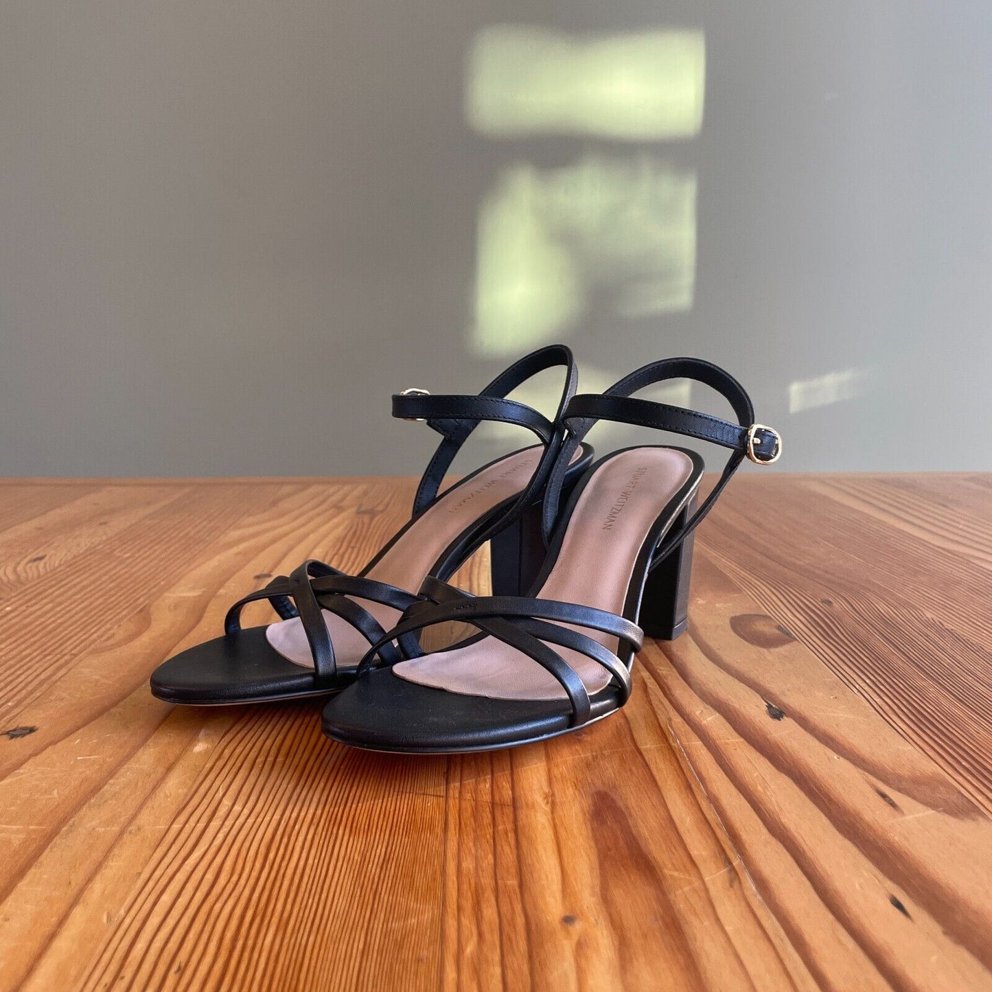 36.5 / 6.5 - Stuart Weitzman Black Starla Strappy Sandals NEW w/ Box 0916VB