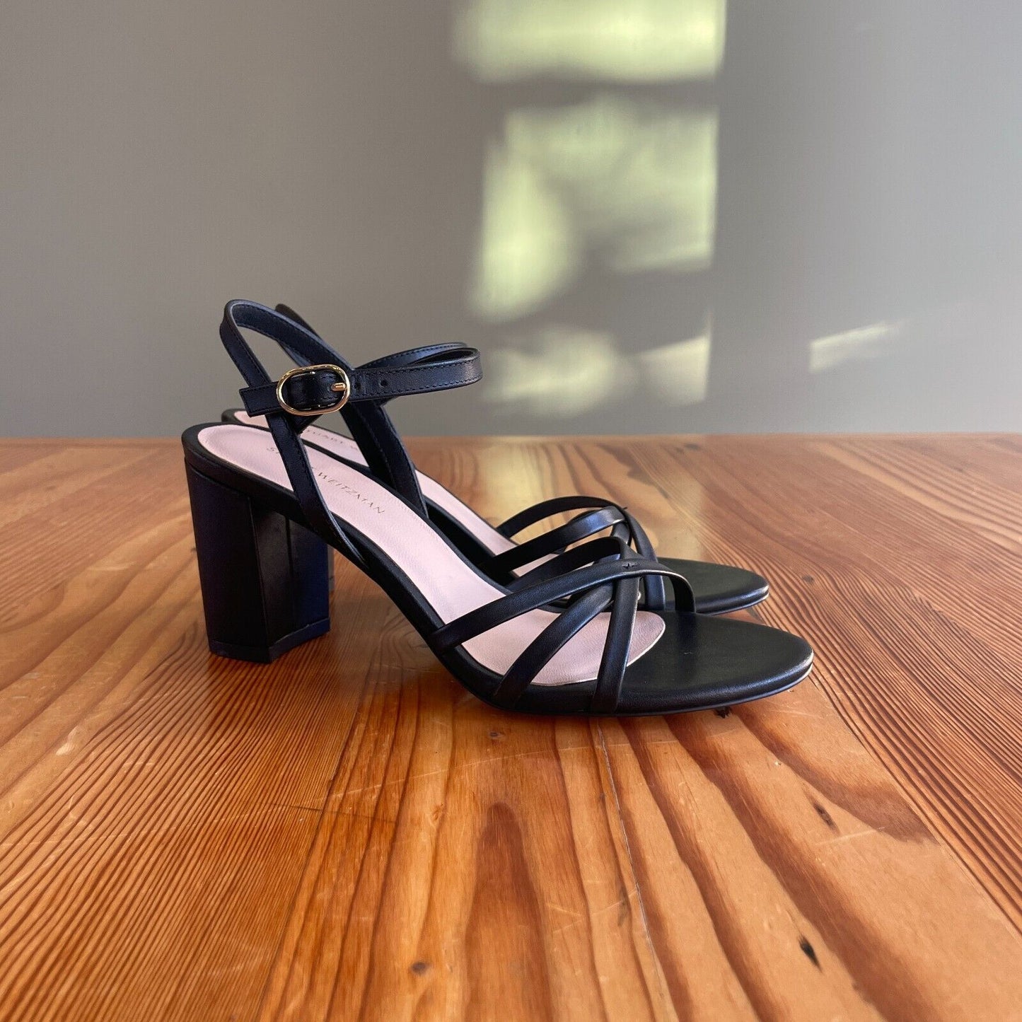 36.5 / 6.5 - Stuart Weitzman Black Starla Strappy Sandals NEW w/ Box 0916VB