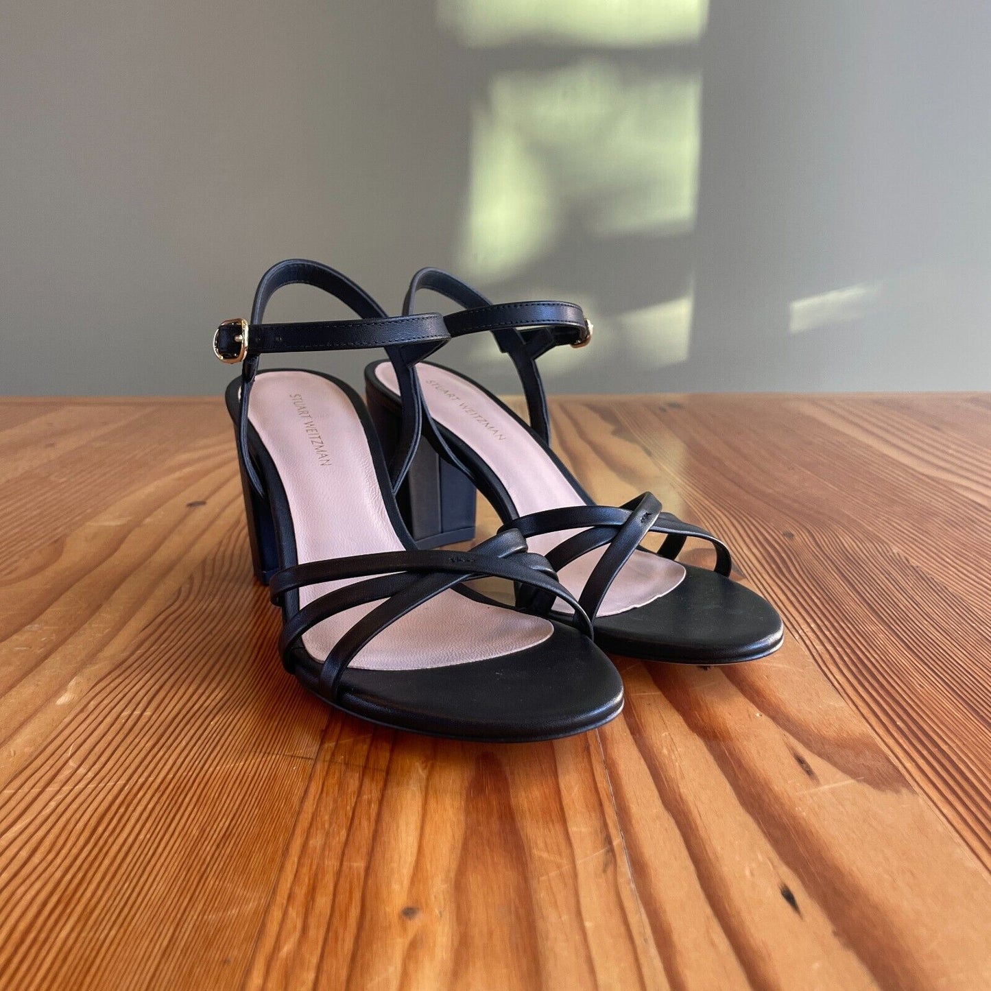 36.5 / 6.5 - Stuart Weitzman Black Starla Strappy Sandals NEW w/ Box 0916VB