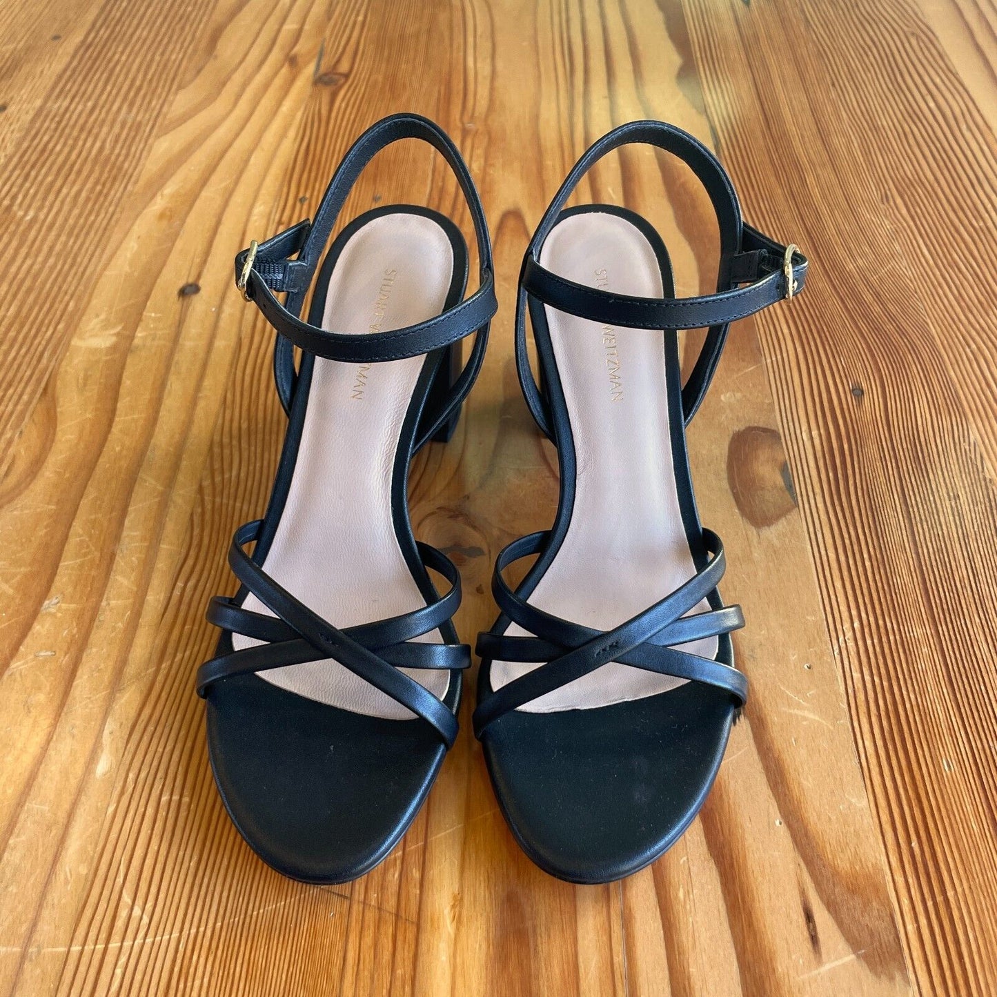 36.5 / 6.5 - Stuart Weitzman Black Starla Strappy Sandals NEW w/ Box 0916VB