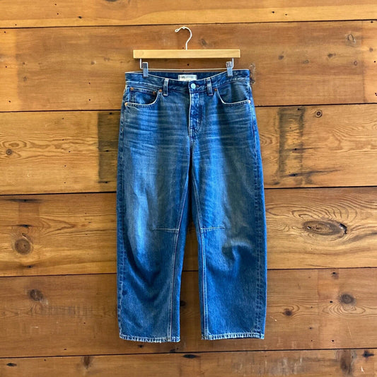 27 Petite - Madewell NEW $148 Darted Barrel-Leg Womens Jeans 1019CT