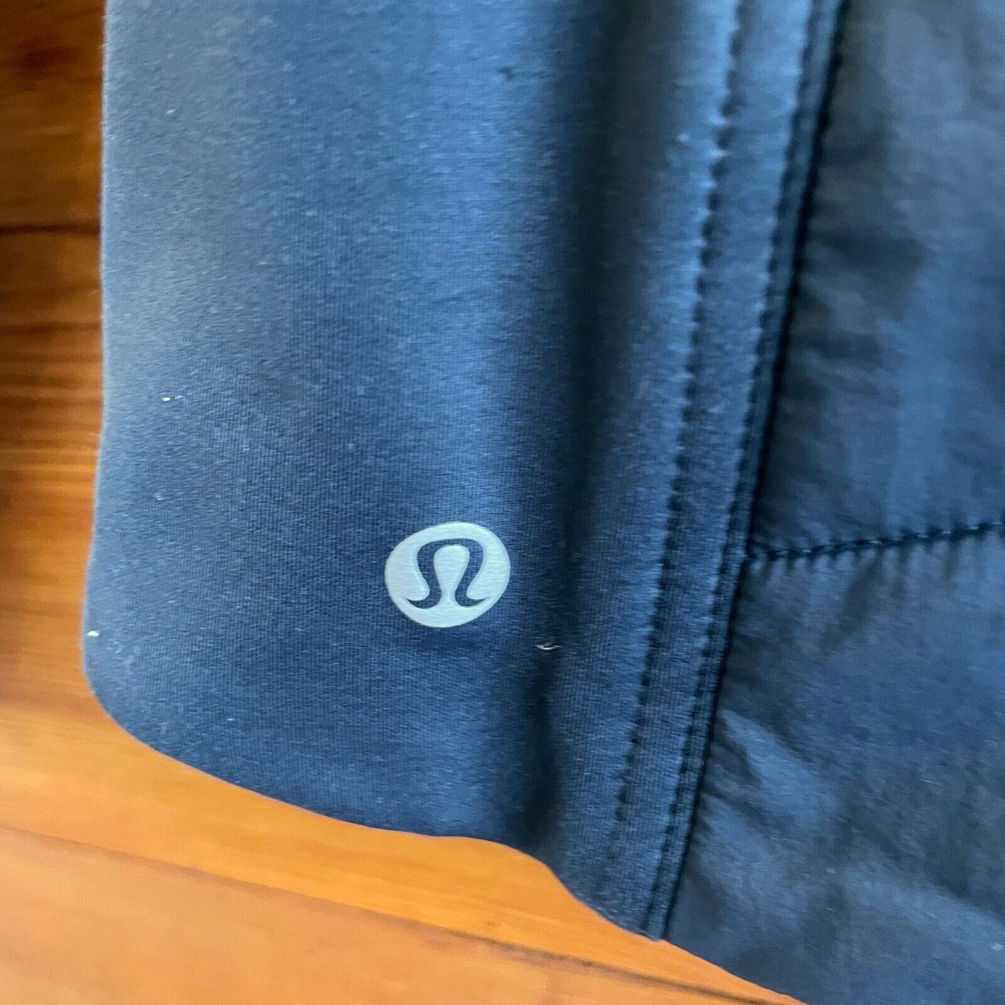 4 - Lululemon Navy Blue Quilted Zip Up Extra Mile Fitted Jacket Coat 0703SC