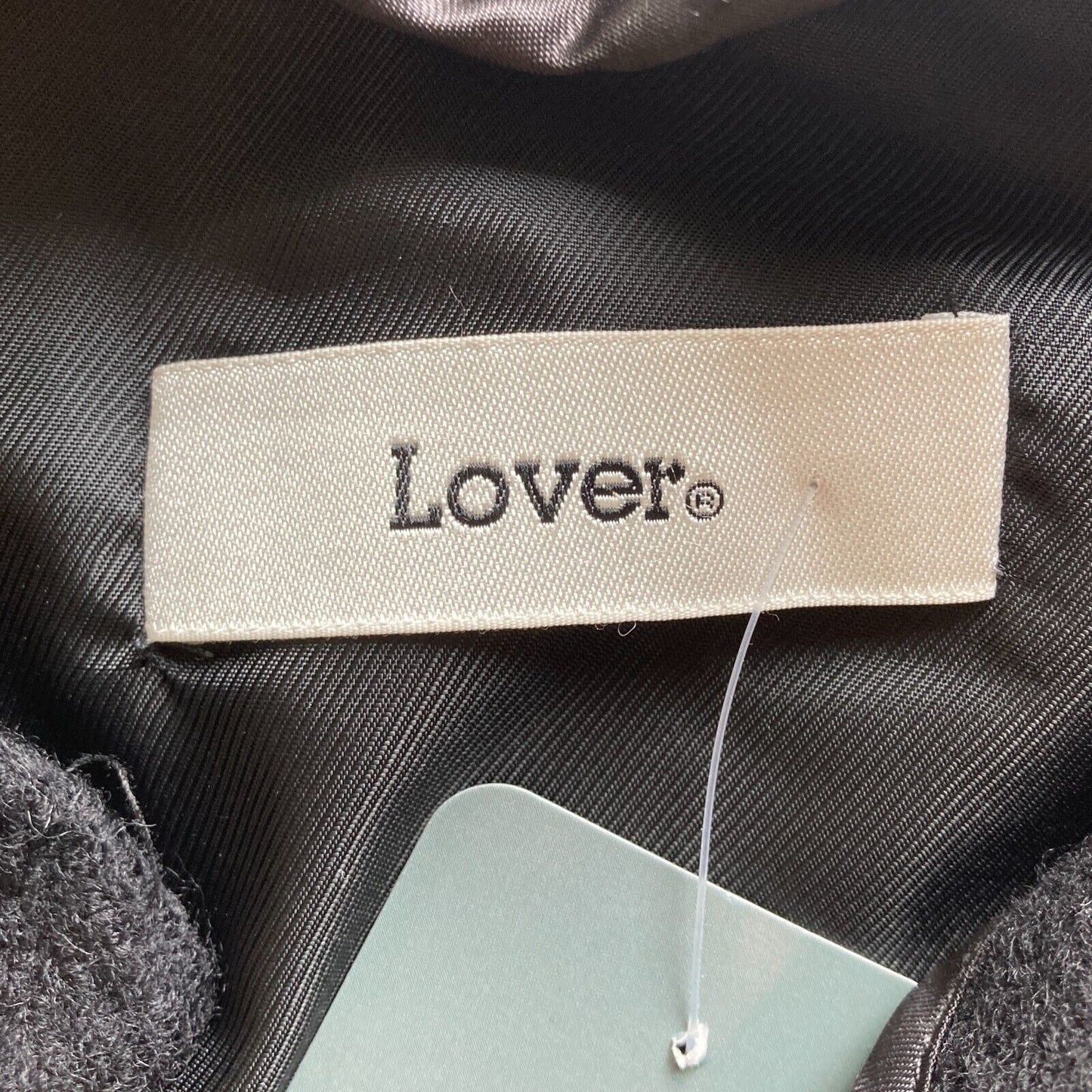 6 - Lover The Label Black Wool Blend Toggle Wool Cape Toggle Coat 1113MD