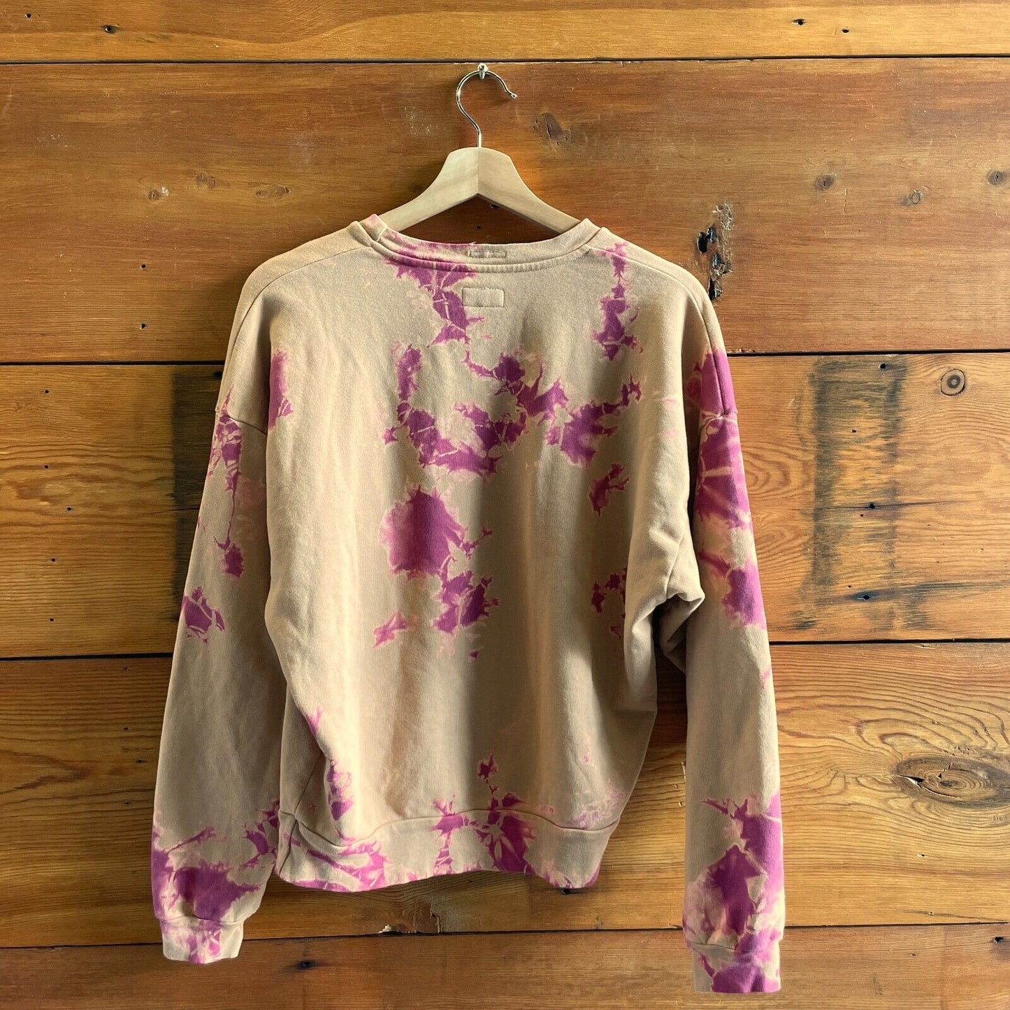 XS - Mother Tan Clairvoyance Patterned Pullover Soft Sweatshirt 0703SC