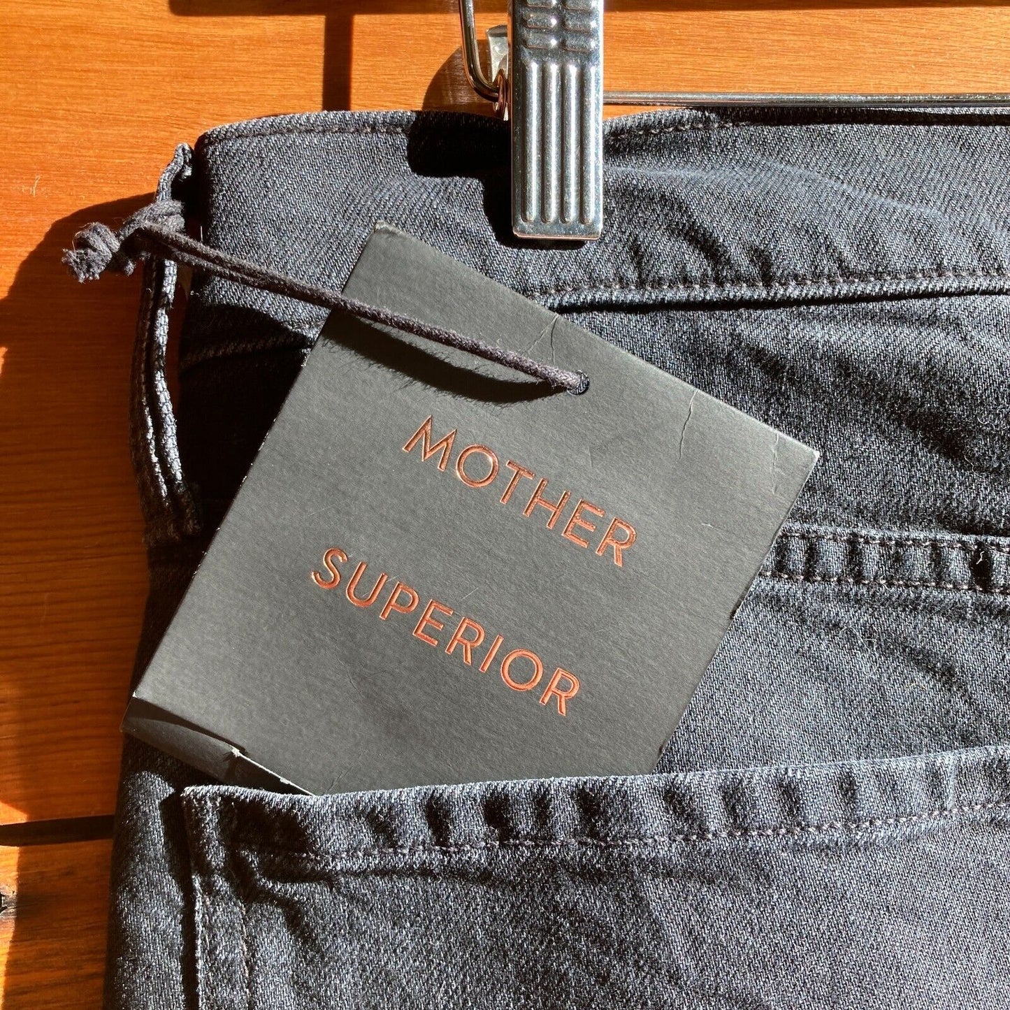 32 - Mother Superior Black Scrapper Cuff Ankle Fray Button Fly Jeans NEW 0716MD