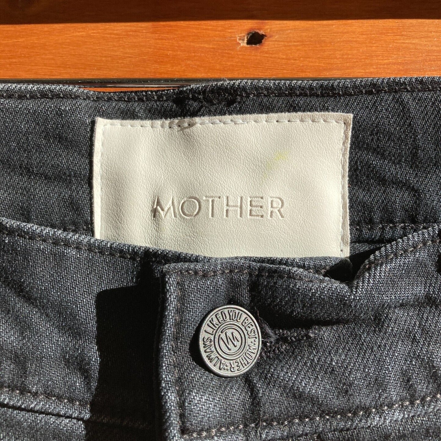 32 - Mother Superior Black Scrapper Cuff Ankle Fray Button Fly Jeans NEW 0716MD