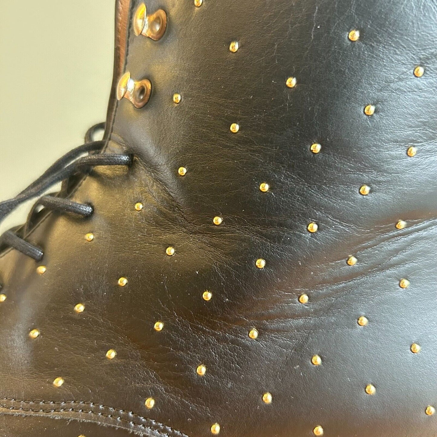 41 / 10 - Sezane Black Leather Studded Side Zip Ankle Boots w/ Box 0307JW