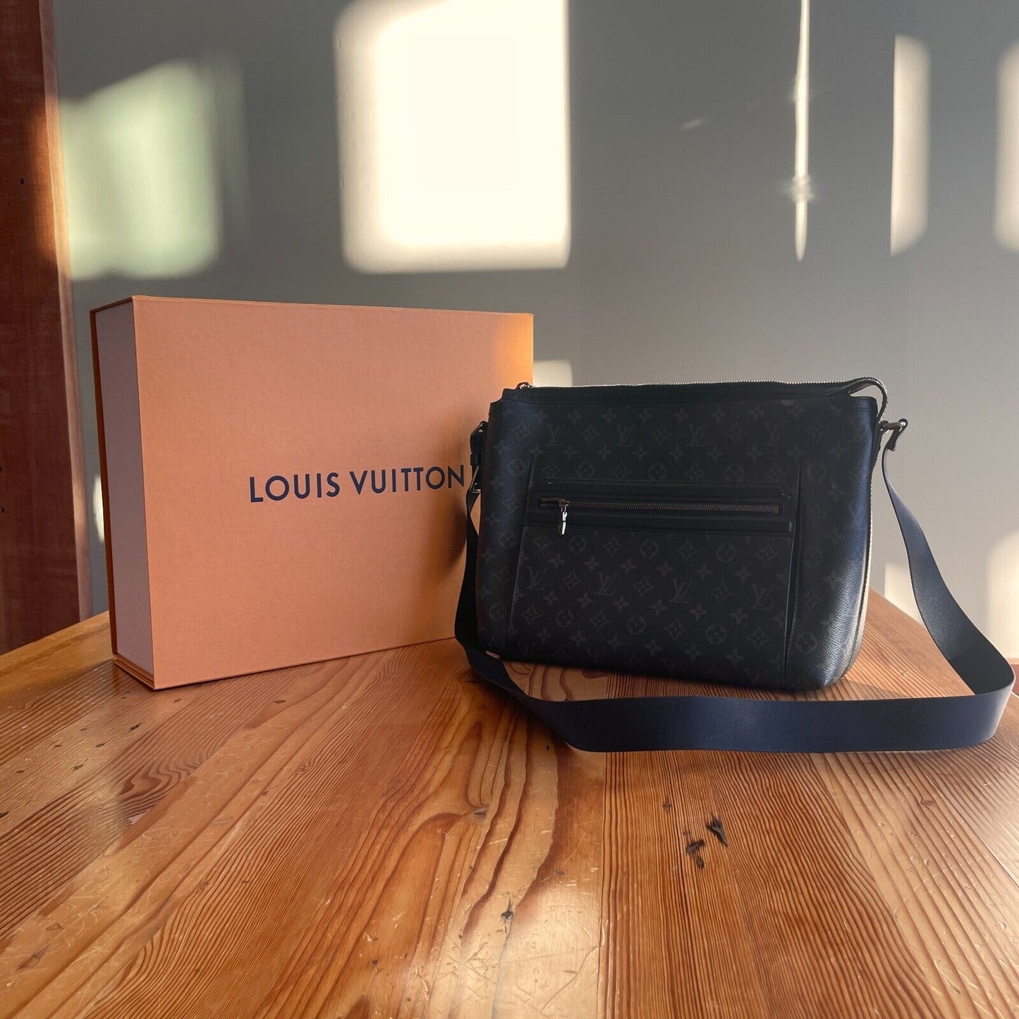 Louis Vuitton Monogram Eclipse Messenger Odyssey PM Bag M44223 w/ box 0103KW