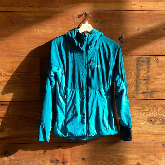 XS - RAB Teal Two Tone Hooded Womens Alpha Direct Jacket 1223JR