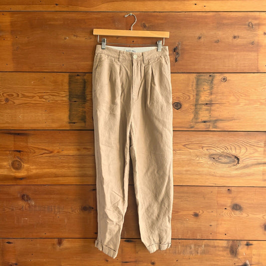 2 - Alex Mill $165 Vintage Khaki Twill Double Pleated High Waisted Pants 0611AJ