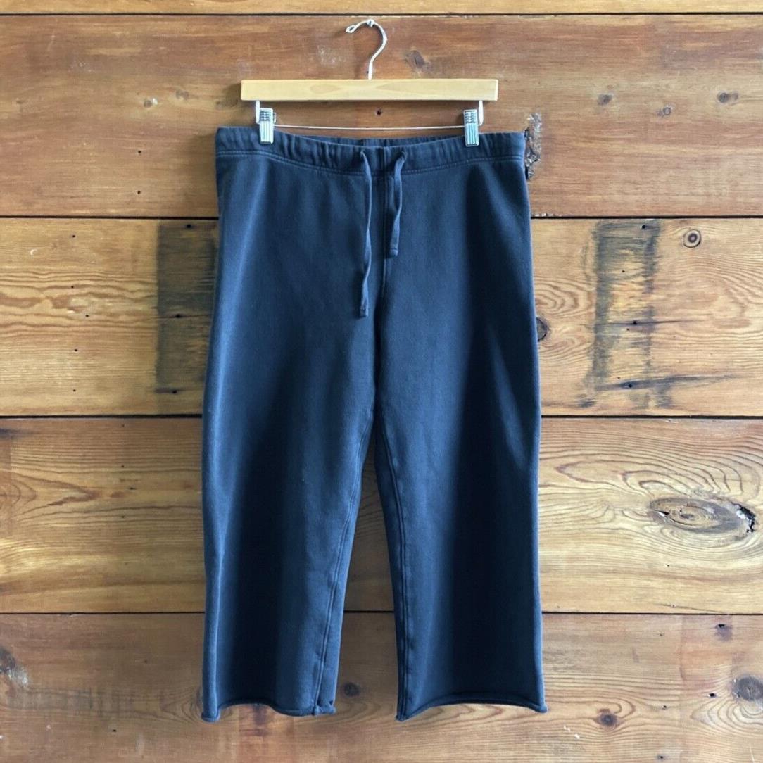 M - Frank & Eileen $198 Navy Blue Catherine Cropped Favorite Sweatpants 4427SC