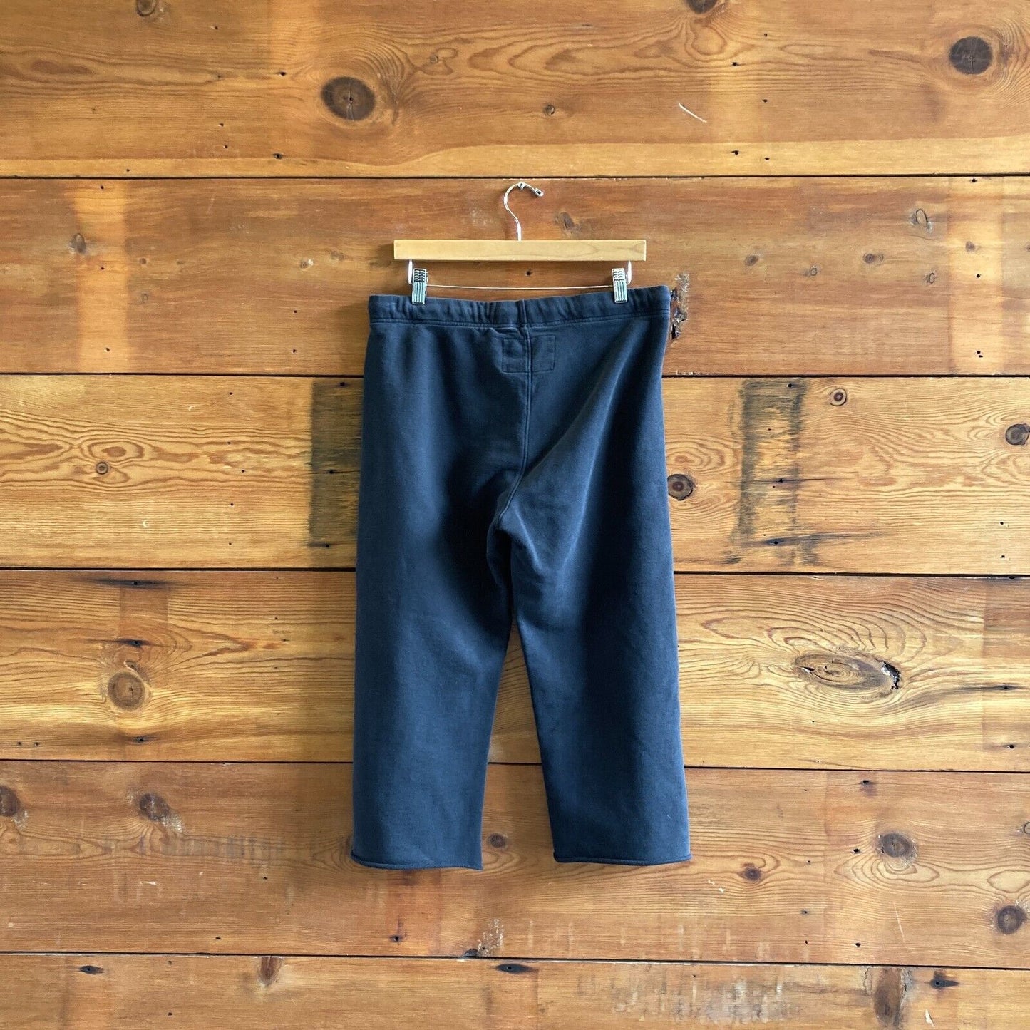 M - Frank & Eileen $198 Navy Blue Catherine Cropped Favorite Sweatpants 4427SC