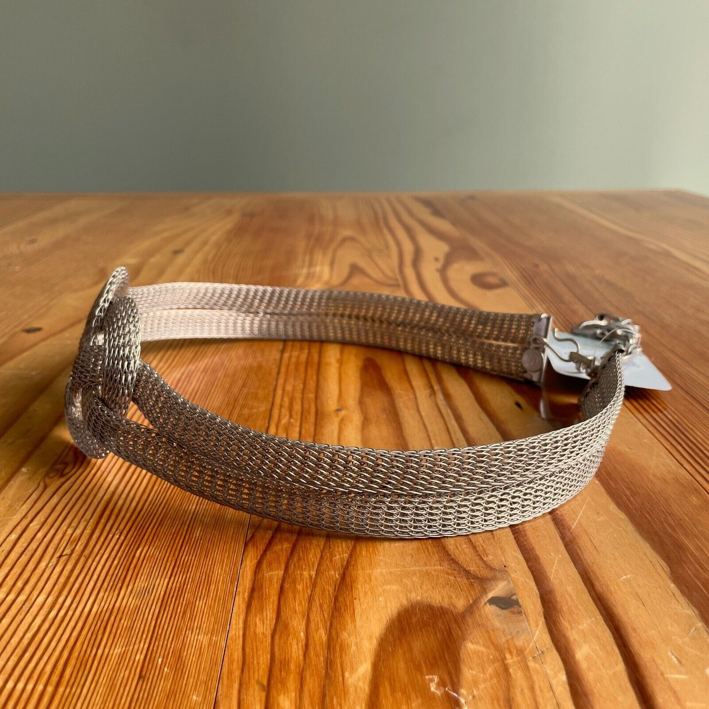 Sarah Cavender Silver Mesh Metalworks Infiniti Knot Belt 0124KG