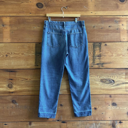 29 - FRAME Denim Le Mec Cadence Blue Wash Relaxed Boyfriend Jeans 4427SC