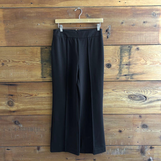 M - STAUD Black $195 Knack Ponte Kick Flare Womens Pants 4427SC