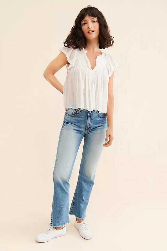 29 - Denimist Anthropologie Jaclyn Kick Slim Flare Womens Jeans 4427SC