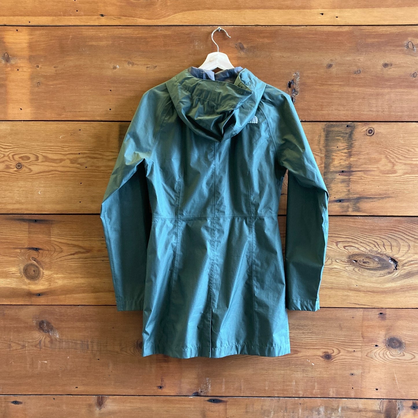 XS - The North Face Womens Green Zip Up Hooded Rain Jacket Coat 0411SP