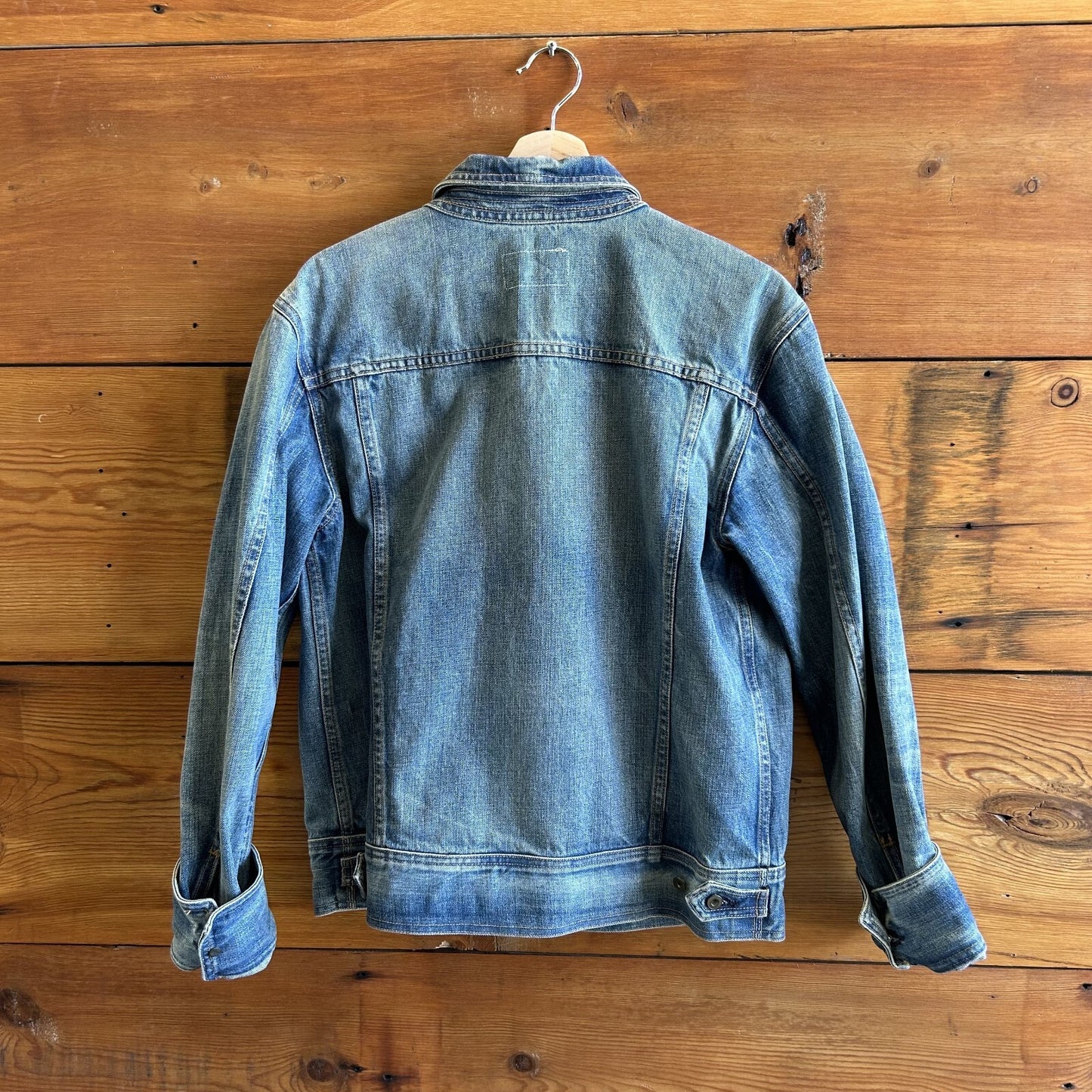 M - Rag & Bone Oversized Boyfriend Fit Classic Denim Jean Trucker Jacket 0507GG