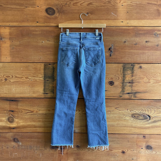 25 - Lil' Mother Work Hard Play Hard Insider Crop Step Fray Jeans 0703SC