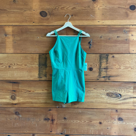 XS - Maeve Anthropologie Holly Green NEW $118 Strappy Micro Romper 0416LB