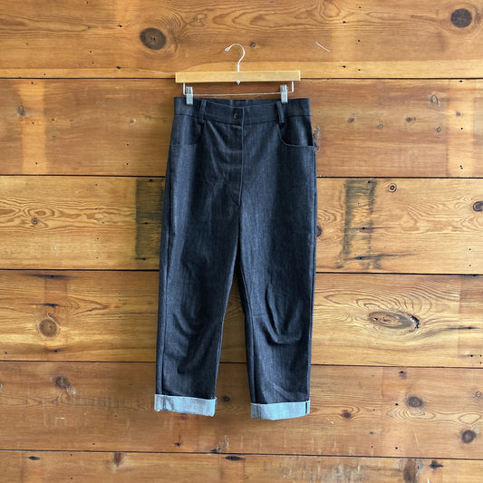 S - Locker Room $179 Dark Wash Denim Mid-Rise Relaxed Womens Jeans 0516VL