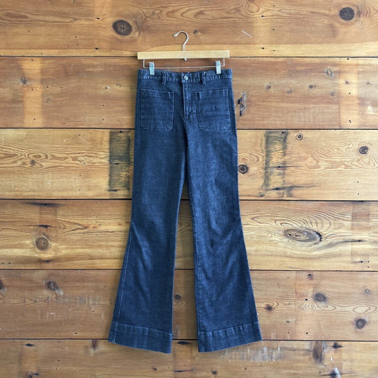 29 - Emerson Made Dark Wash High Waist Sailor Boot Cut Jeans 0522LE