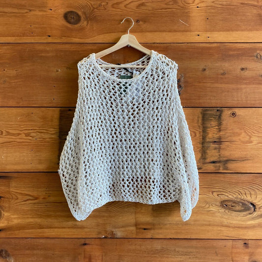 XS - Gossip $640 Ivory Loose Knit Seneca Pullover Sweater NEW 4427SC