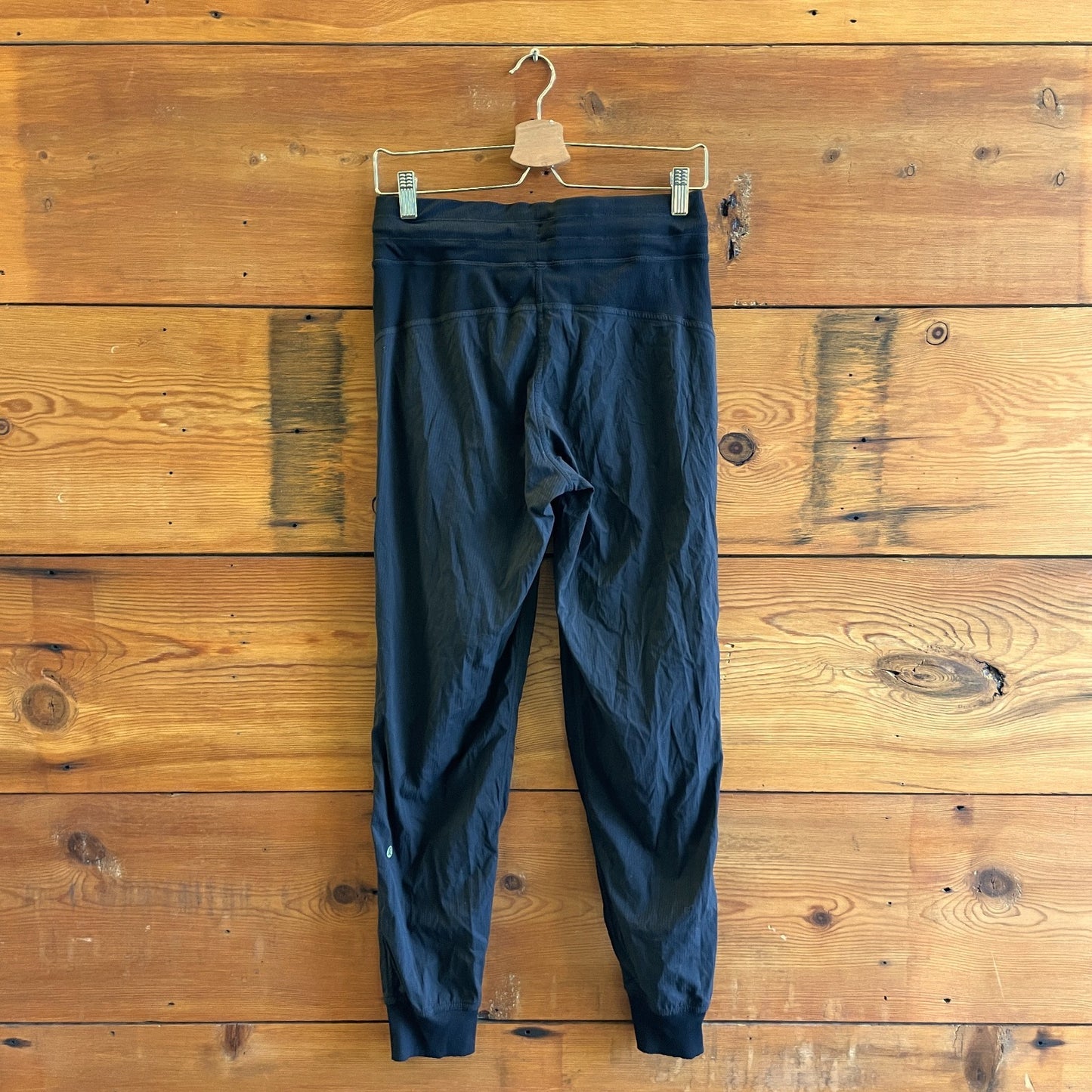 6 - Lululemon Black Subtle Striped Dance Mid-Rise Jogger Athletic Pants 0209SB